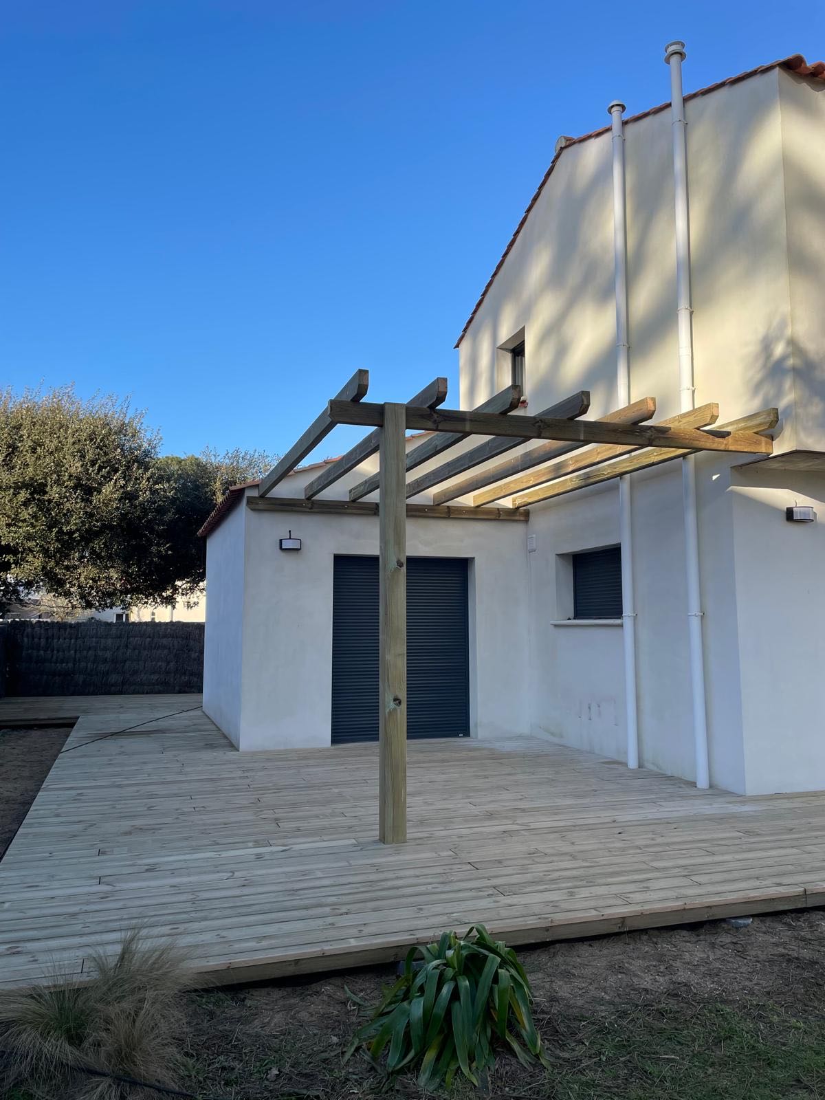 Création d’un carport en bois sur la commune de Jard sur Mer
